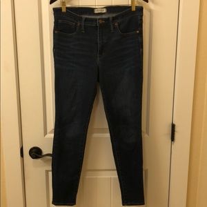 Dark wash Madewell High Rise Skinny jeans